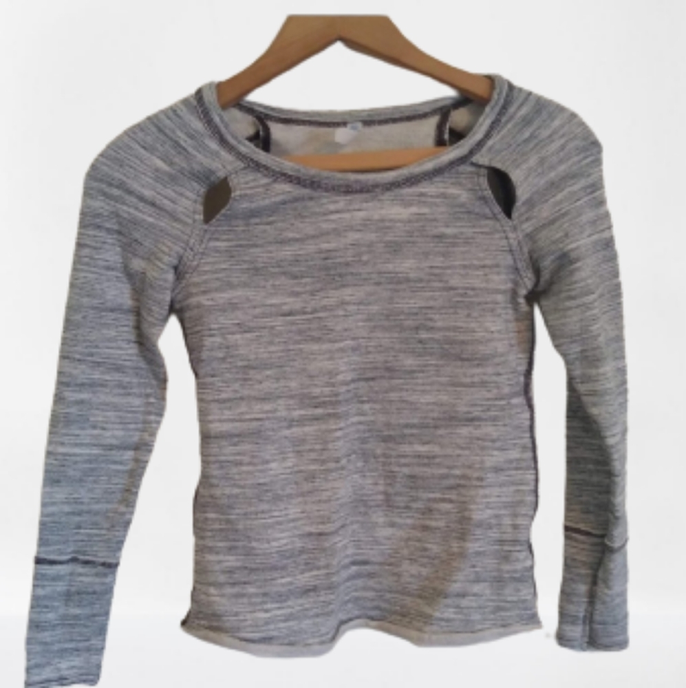 Free People Movement Gray Activewear Sweater